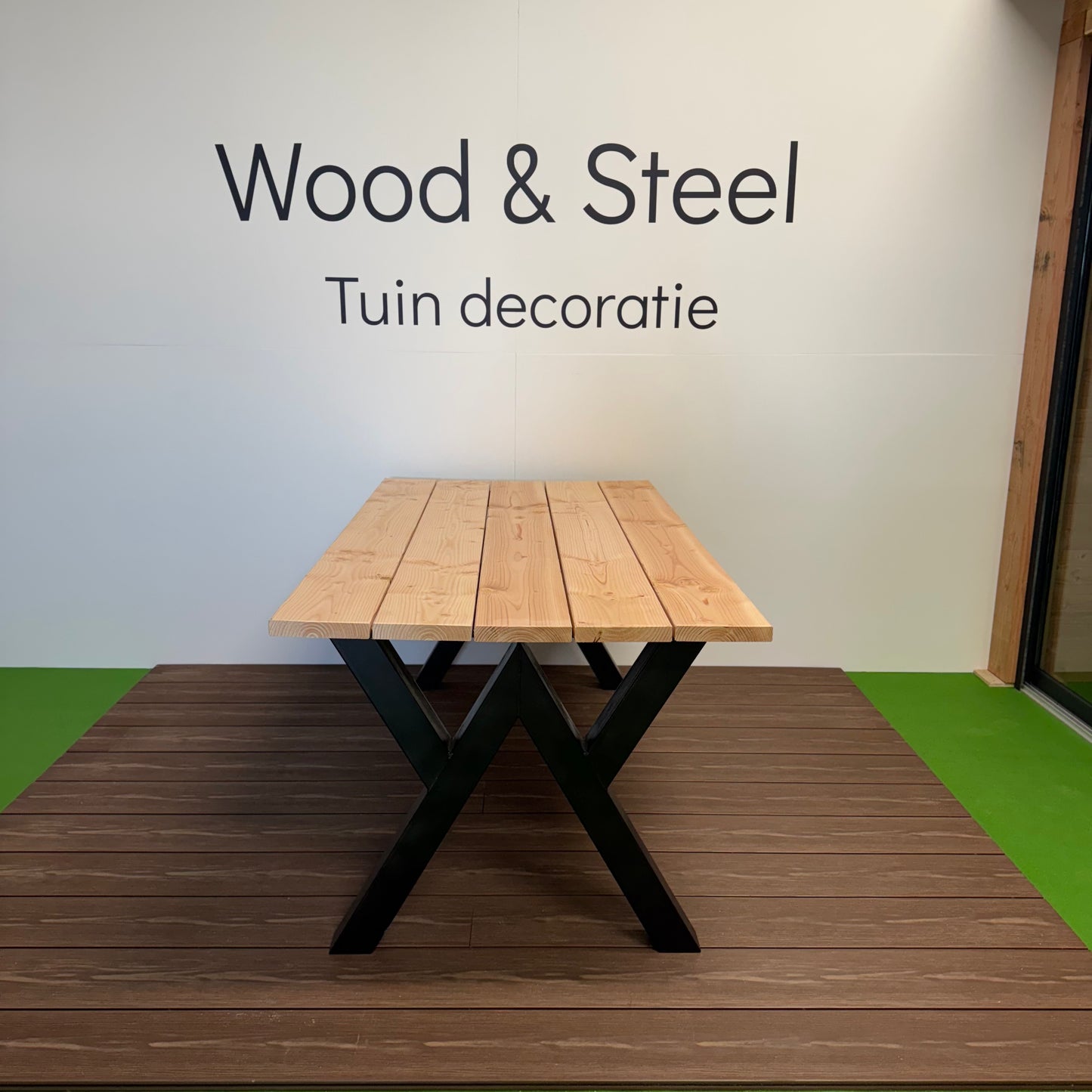 Tuintafel WV-poot standaard blad