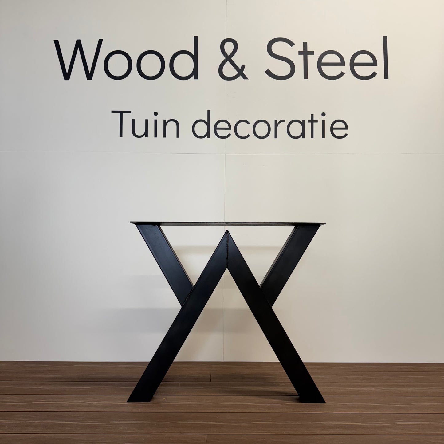 Stalen WV-tafelpoot 72 x 75 cm