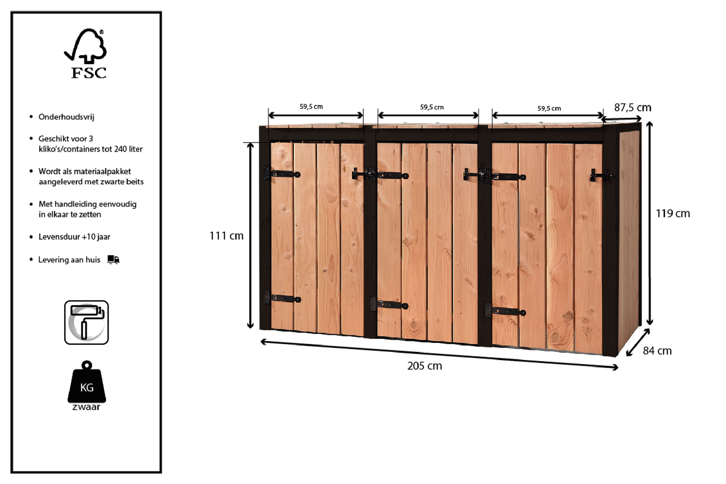 Container ombouw Gendt | 3 containers