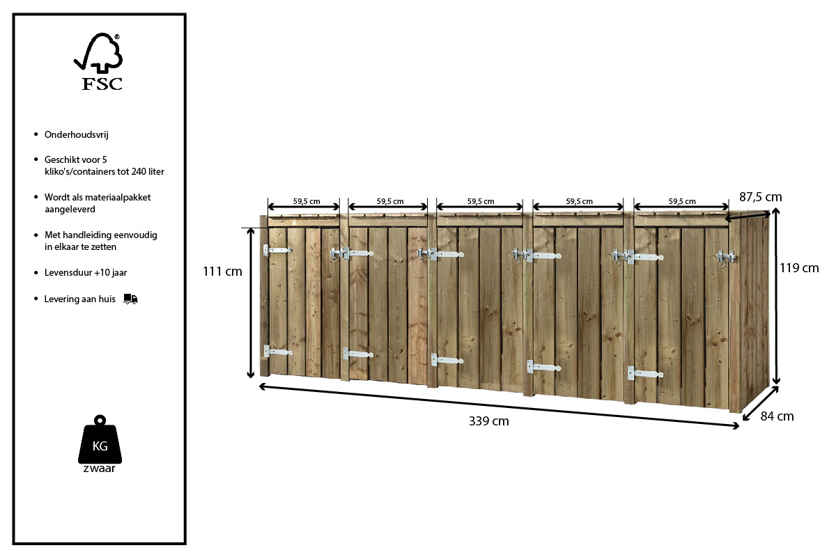 Container ombouw Brugge | 5 containers