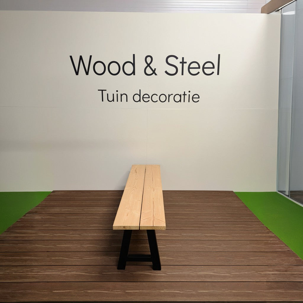 Tuinbank A-poot standaard blad