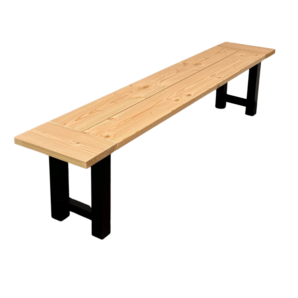 Tuinbank H-poot luxe blad