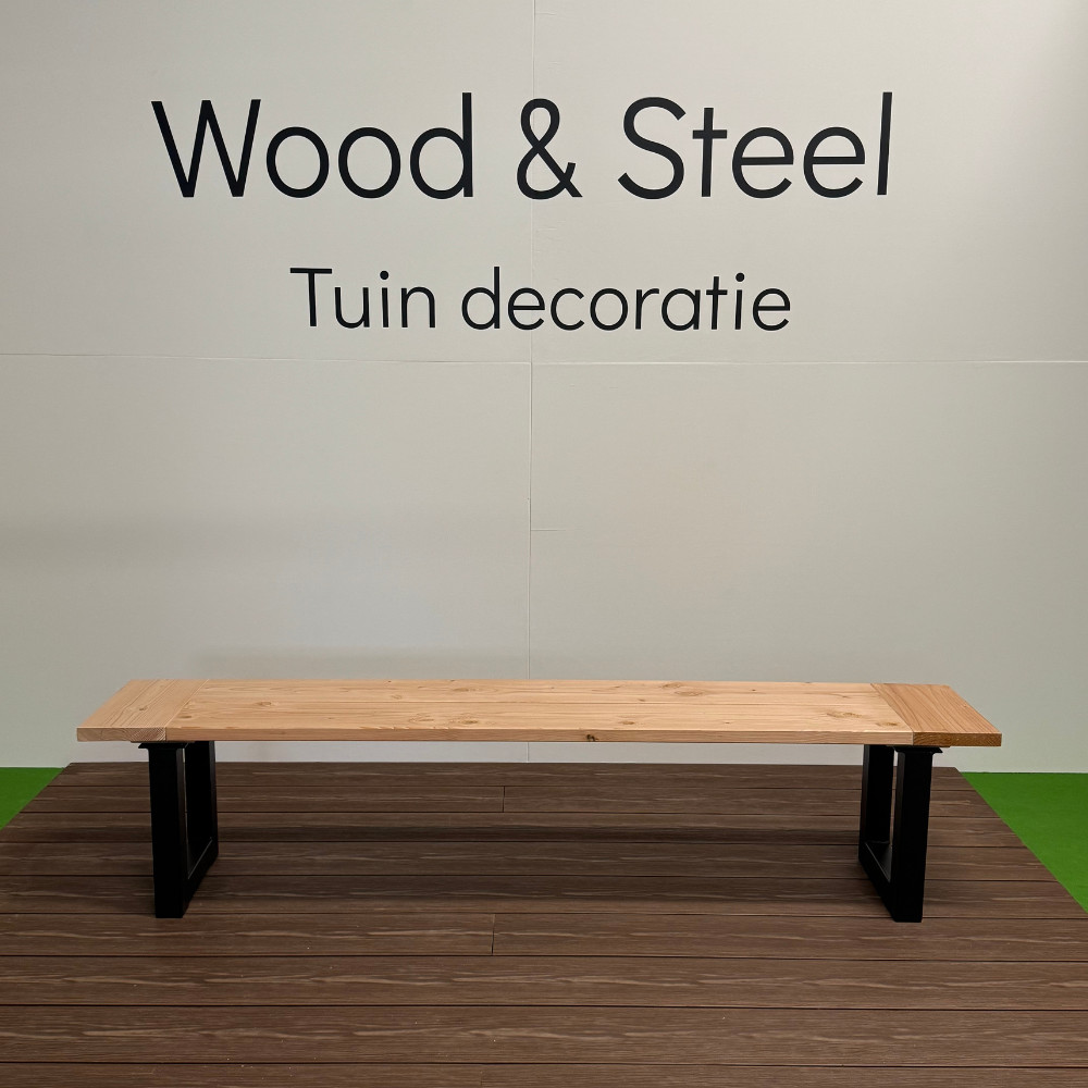 Tuinbank U-poot luxe blad