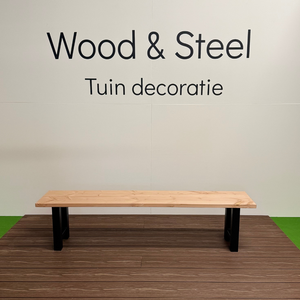 Tuinbank H-poot standaard blad