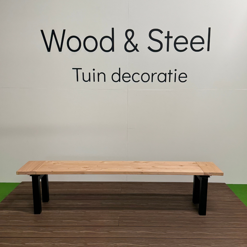 Tuinbank N-poot luxe blad