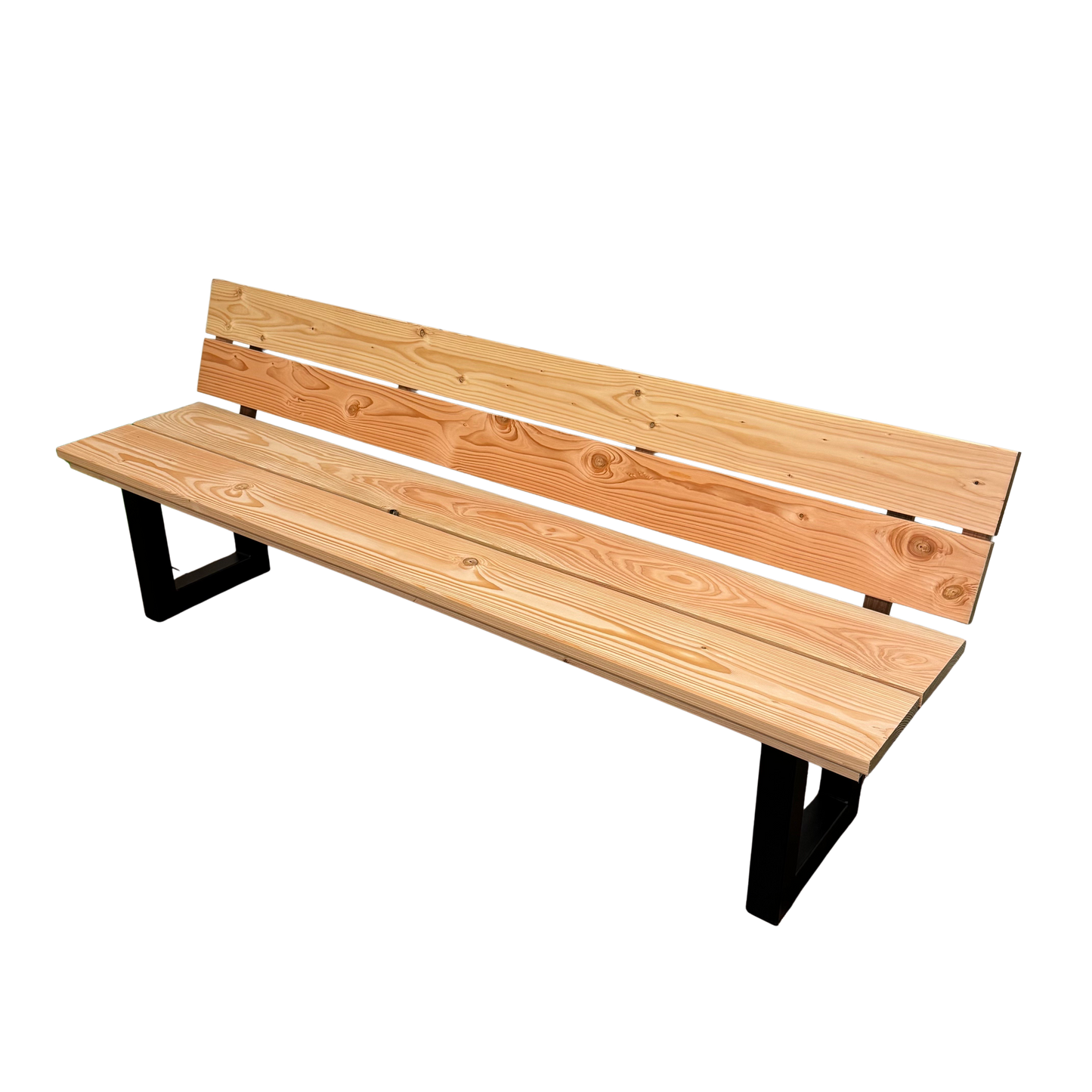Tuinbank U-poot met leuning