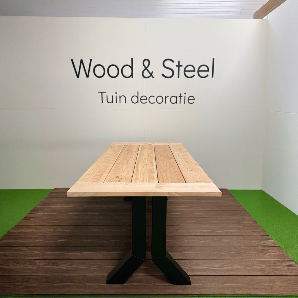 Tuintafel Y-poot luxe blad