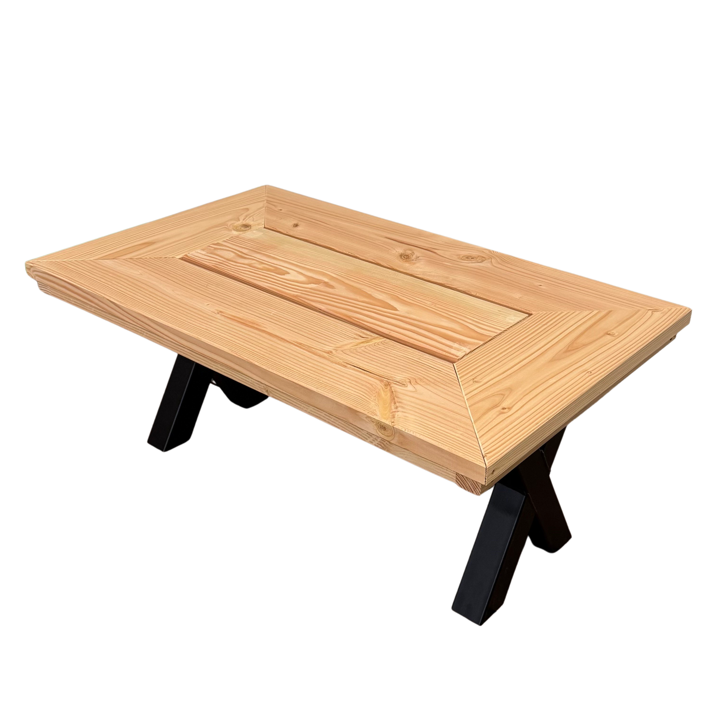 Salontafel X-poot luxe blad