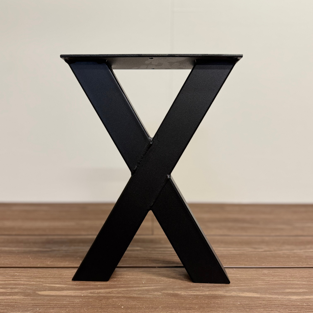 Stalen X-salontafelpoot 40 x 60 cm