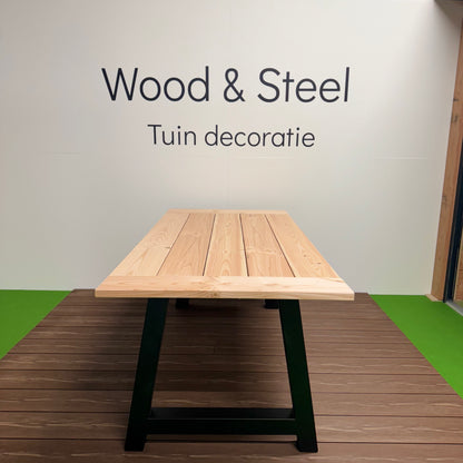 Tuintafel A-poot luxe blad