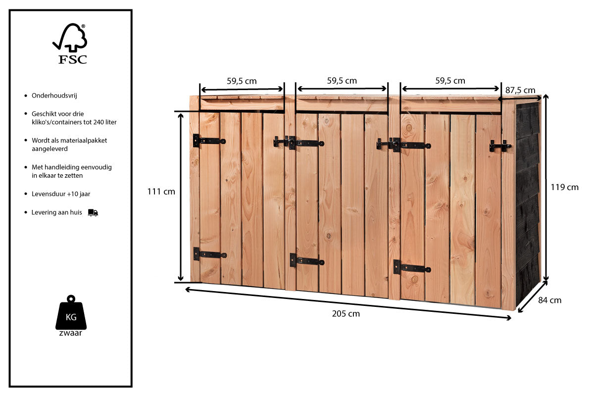 Container ombouw Luik | 3 containers