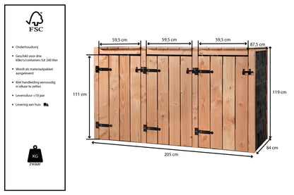 Container ombouw Luik | 3 containers