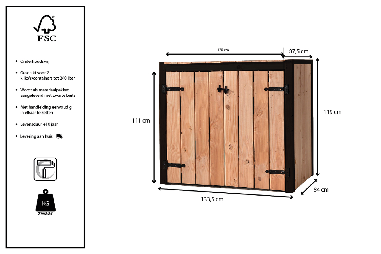 Container ombouw Gendt | 2 containers