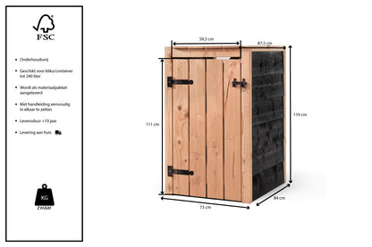 Container ombouw Luik | 1 container
