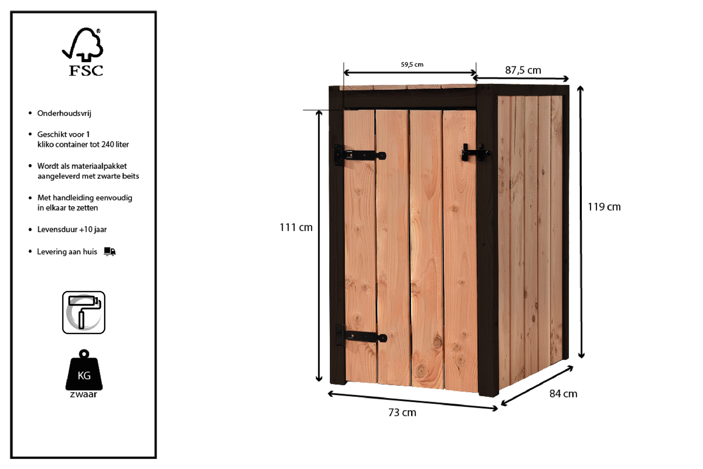 Container ombouw Gendt | 1 container