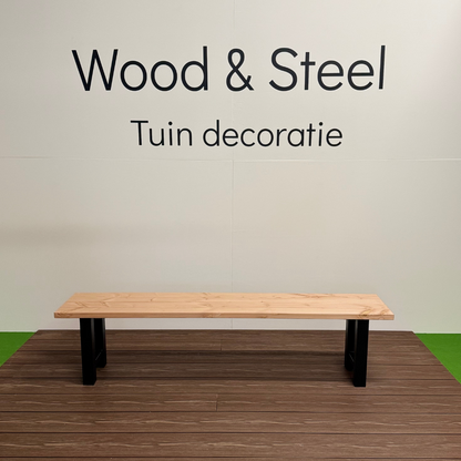 Tuinbank H-poot standaard blad