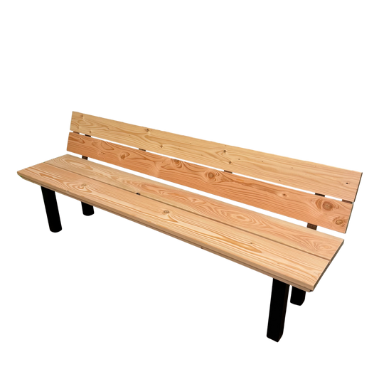 Tuinbank N-poot met leuning