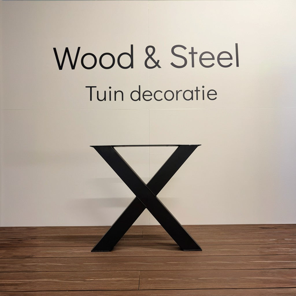 Stalen X-tafelpoot 72 x 75 cm