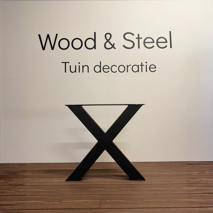 Stalen X-tafelpoot 72 x 75 cm