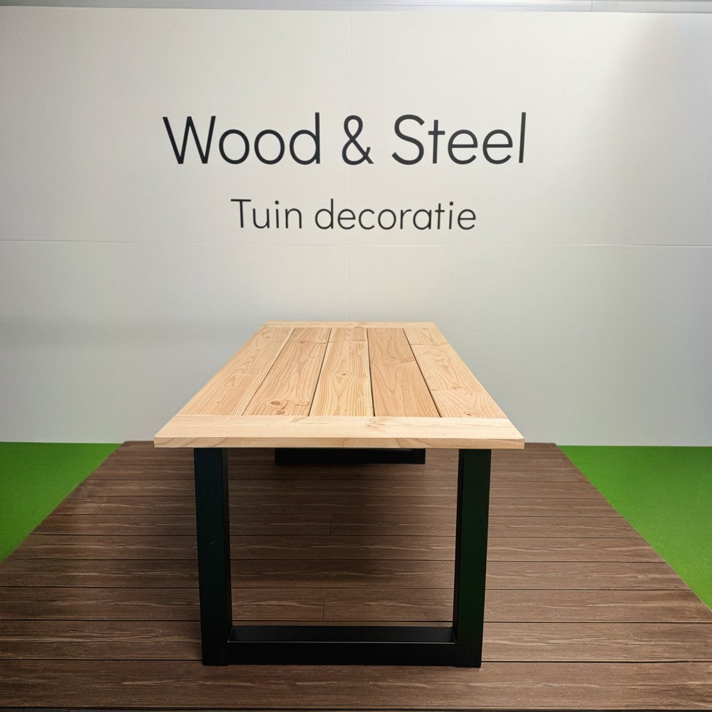 Tuintafel U-poot luxe blad