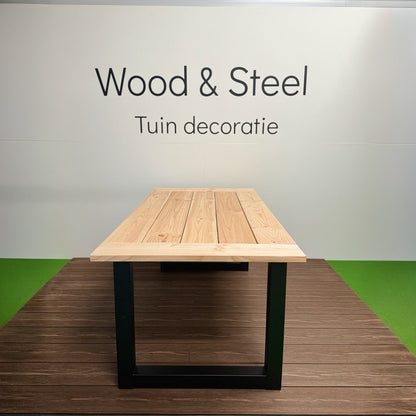 Tuintafel U-poot luxe blad