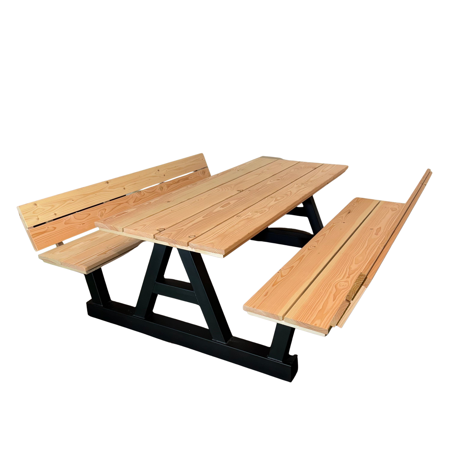 Picknicktafel A-poot standaard blad met rugleuning