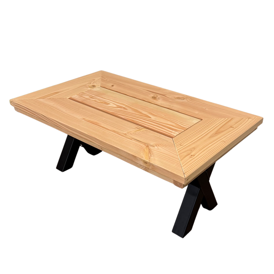 Salontafel X-poot luxe blad