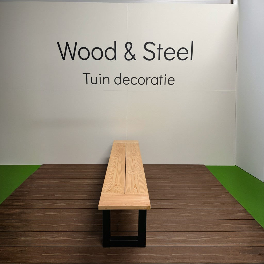 Tuinbank U-poot luxe blad